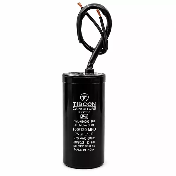 Tibcon 75 (100-120) MFD Motor Starting Capacitor | 275V | Starting | Dry