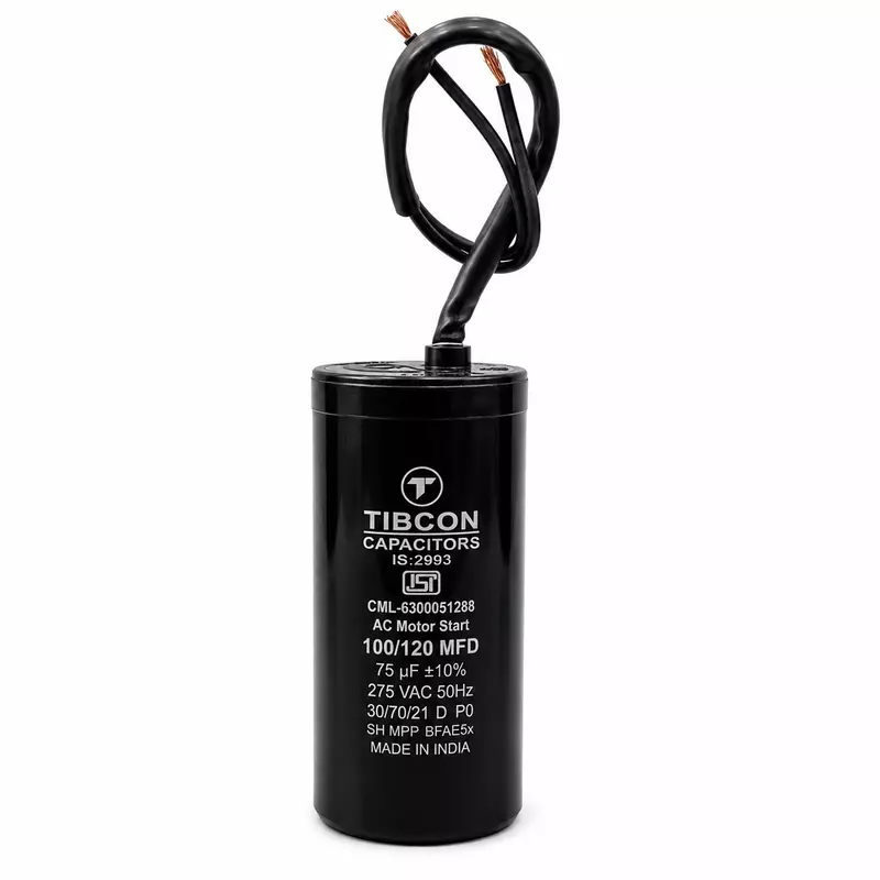 Tibcon 75 (100-120) MFD Motor Starting Capacitor | 275V | Starting | Dry