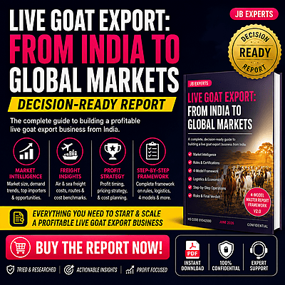 Live Goat Export from India — Complete Business & Market Intelligence Report (2026)