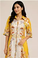 Elegant floral vey soft long frock