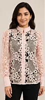 Stylish floral lace top