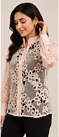 Stylish floral lace top