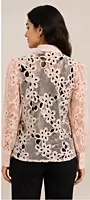 Stylish floral lace top