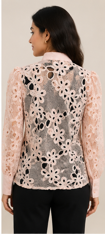 Stylish floral lace top