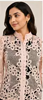 Stylish floral lace top