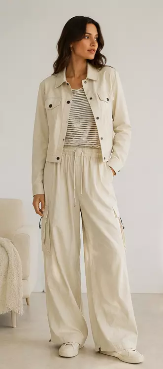 Western cargo Pant and Top