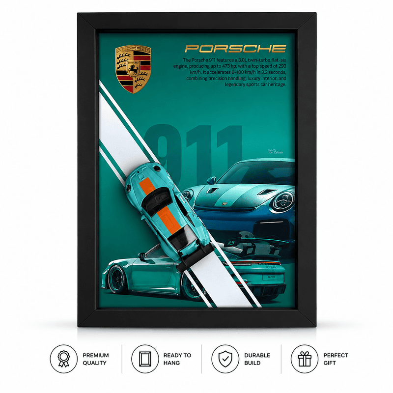 Porsche 911 GT3 Die Cast Car Frame
