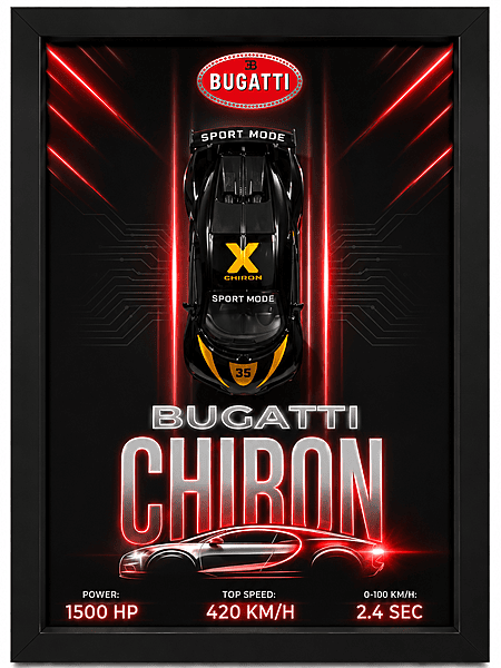 Bugatti Chiron Die Cast Frame