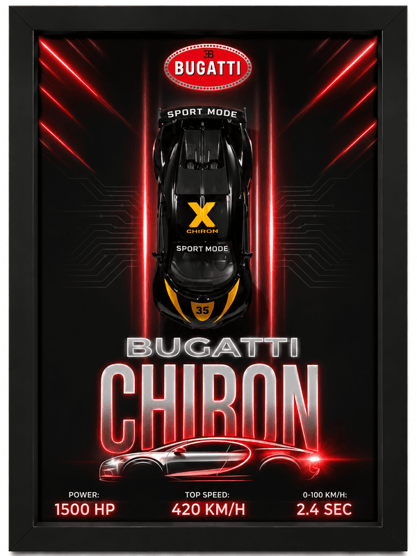 Bugatti Chiron Die Cast Frame