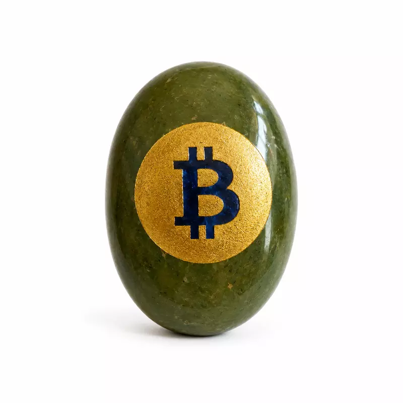 Bitcoin Prosperity Crystal Stone for Wealth & Success | Decorative Feng Shui Gemstone