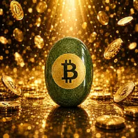 Bitcoin Prosperity Crystal Stone for Wealth & Success | Decorative Feng Shui Gemstone