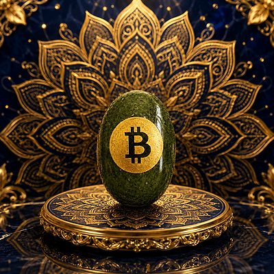 Bitcoin Prosperity Crystal Stone for Wealth & Success | Decorative Feng Shui Gemstone