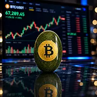 Bitcoin Prosperity Crystal Stone for Wealth & Success | Decorative Feng Shui Gemstone