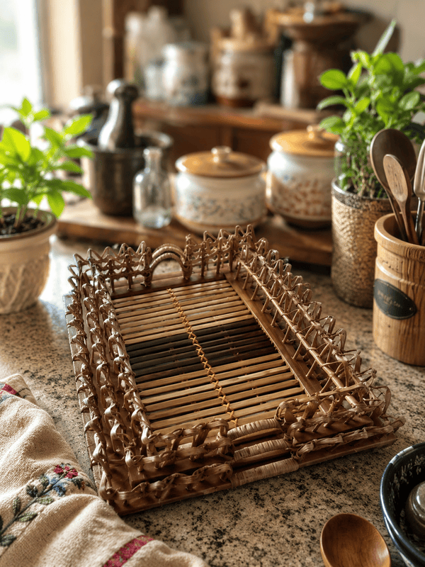 Handcrafted Bamboo Serving Tray Set,Small, Medium & Large) |
