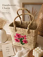 Bloom Weave Handcrafted Floral Tote Bag.