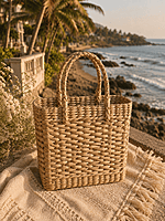 Bloom Weave Handcrafted Floral Tote Bag.