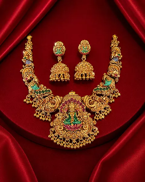2326-Lakshmi Temple Necklace Set