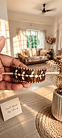 Handcrafted Geometric Bamboo Hair Clip – Eco-Friendly Hair Barrette,short & long