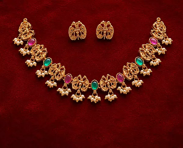 2334-Butterfly Design Necklace Set