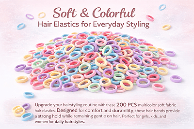 Pastel Hair Bands(100 Piece)