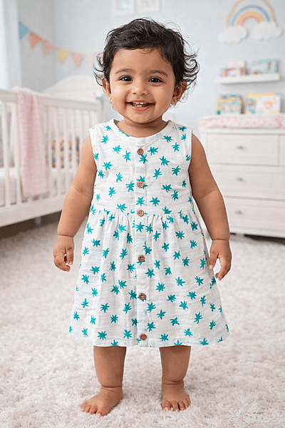 Muslin Frocks 12-18 Months