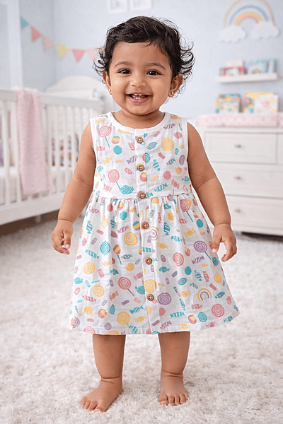 Muslin Frock - Lolli pop