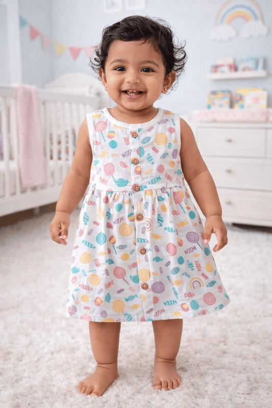Muslin Frock - Lolli pop
