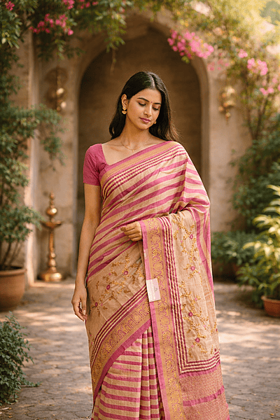 Bella Semi Tussar SWS494