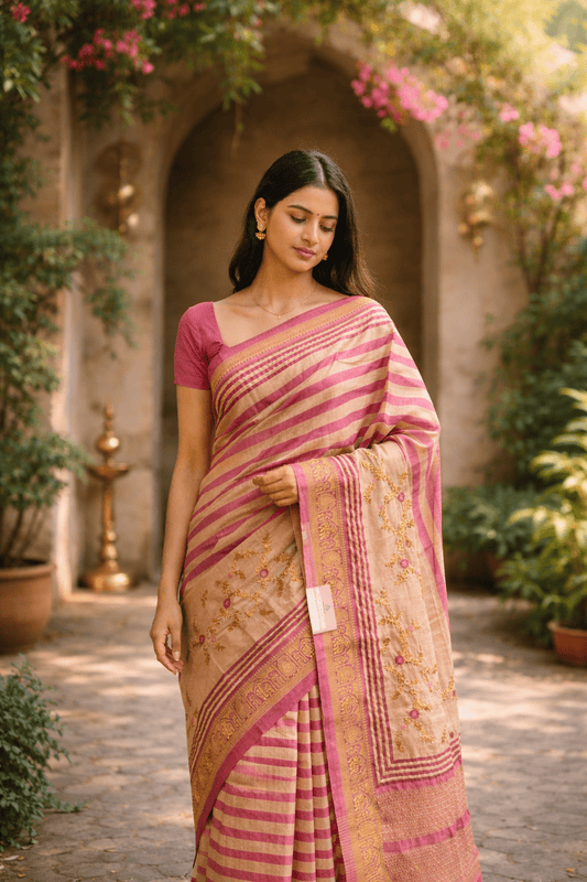 Bella Semi Tussar SWS494