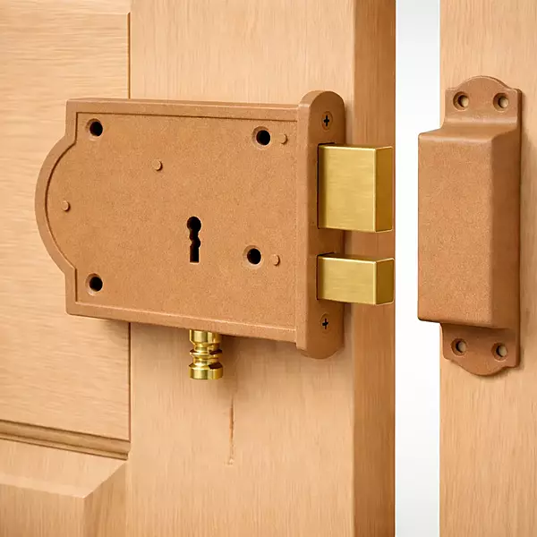 (4103) Palam Door Lock Brass 4103 Antique