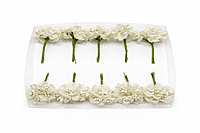 Ivory Luxe Jute Flower With Pollens