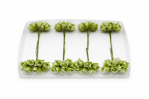 Pistachio Rose Buds on Stick