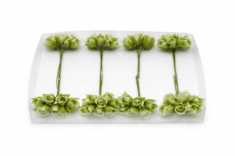 Pistachio Rose Buds on Stick