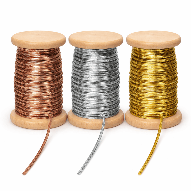Metallic Gift Wrapping String – 3mm (Gold, Silver & Rose Gold)