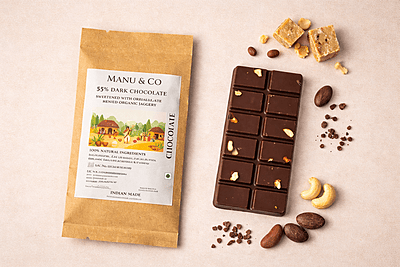 55% Dark Chocolate Sweetened With Jaggery