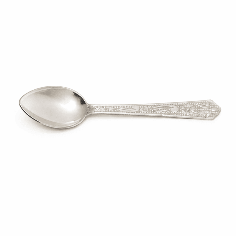 Pure Sterling Silver Spoon – Traditional Baby Feeding & Pooja Use Spoon