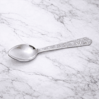 Pure Sterling Silver Spoon – Traditional Baby Feeding & Pooja Use Spoon