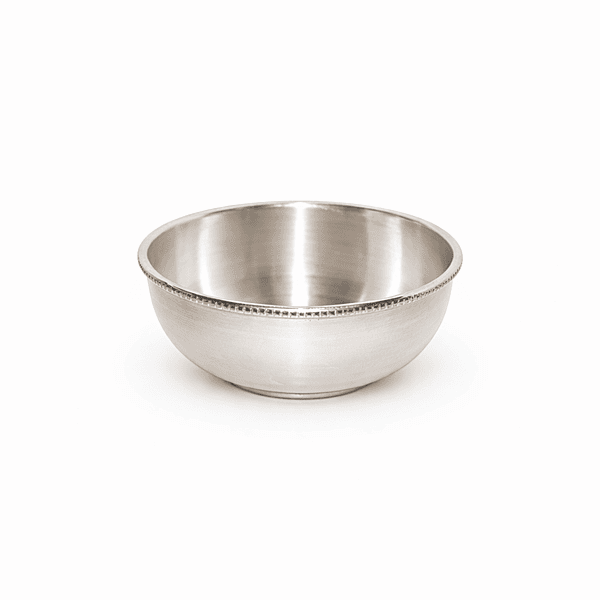 Pure Sterling Silver Bowl – Traditional Pooja & Serving Bowl with Elegant Design
