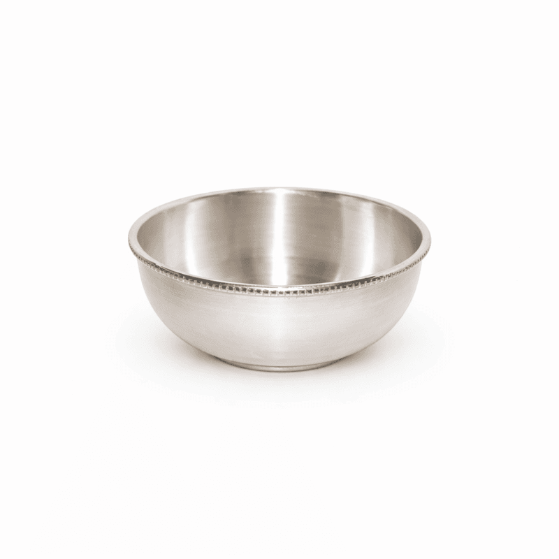 Pure Sterling Silver Bowl – Traditional Pooja & Serving Bowl with Elegant Design
