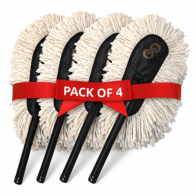 Elux Premium Wax Coated Car Duster – Pack of 4