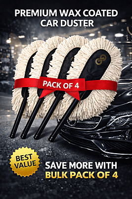 Elux Premium Wax Coated Car Duster – Pack of 4