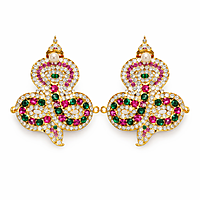 Gold-Plated Snake Nagabaranam Armlet (Vangi) for God Idols – Traditional Temple Jewelry