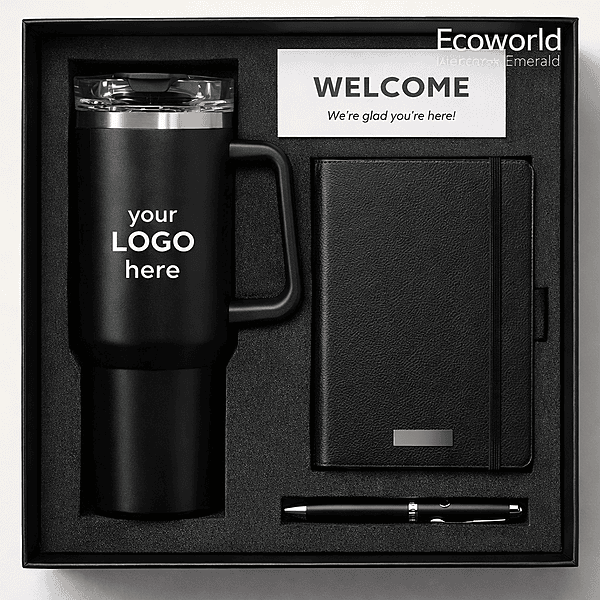 Executive Corporate Gift Set | 1L Mug, Leather Diary & Premium Pen