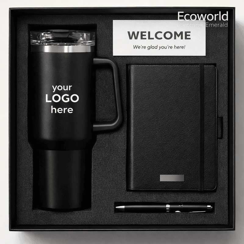 Executive Corporate Gift Set | 1L Mug, Leather Diary & Premium Pen