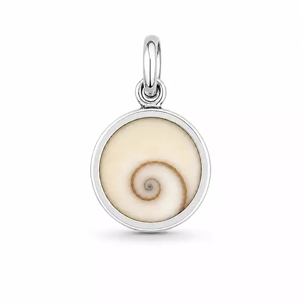 925 Sterling Silver Gomti Chakra Pendant for Men & Women | Natural Sacred Shell Stone Charm | Spiritual & Vastu Jewelry