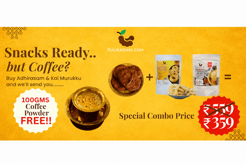Adhirasam + Muruku + Coffee