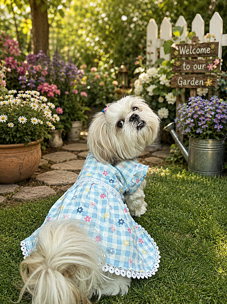 Floral Checkered Frock