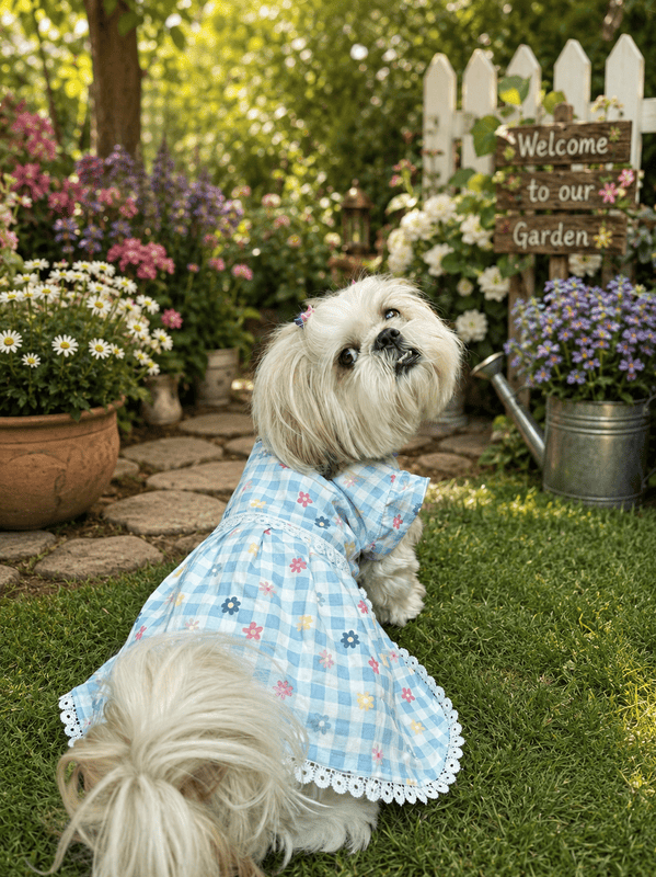 Floral Checkered Frock
