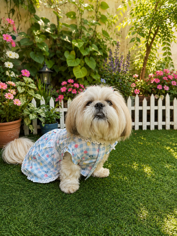 Floral Checkered Frock