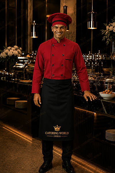 CHEF COAT RED SD